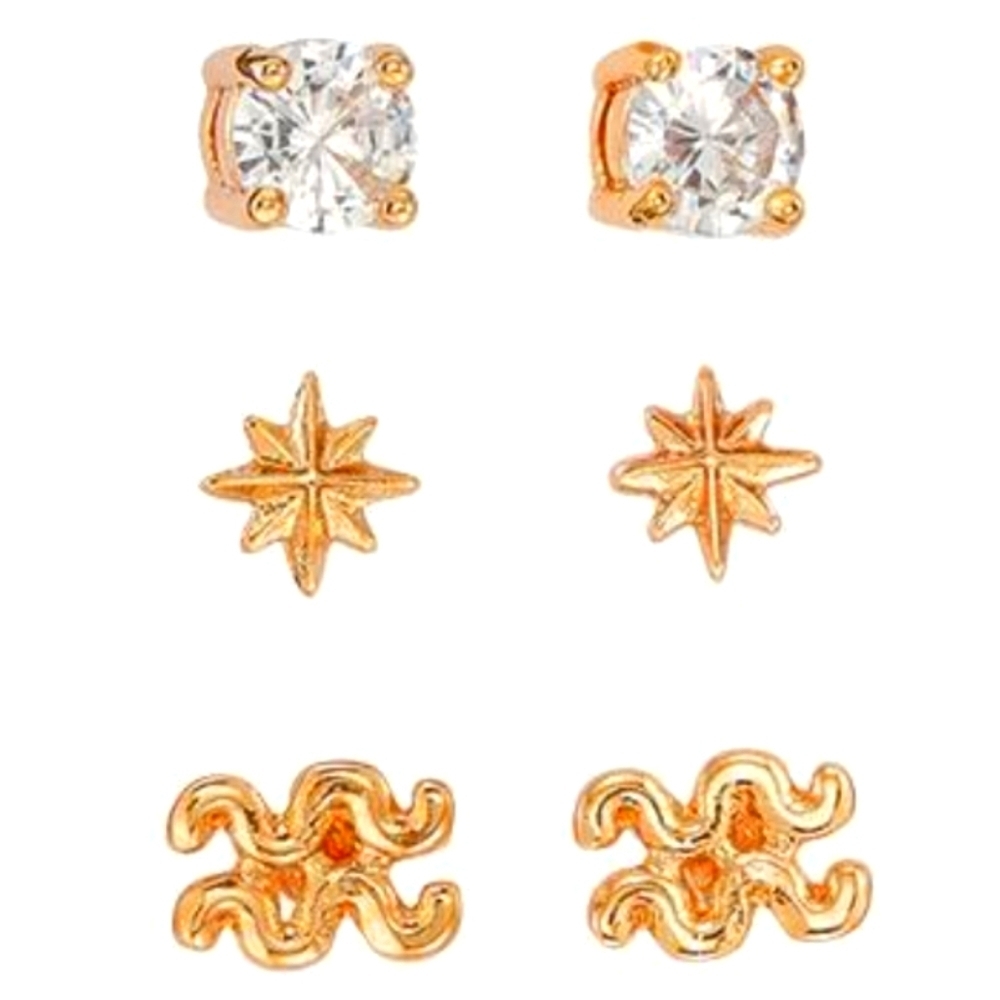 New! Aquarius Stud earrings
